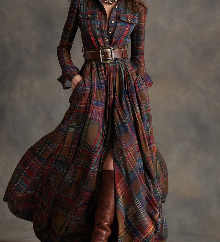 Mireline - Classic Button-Up Shirt Dress