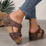 Vera | Women's Platform Slip-On Wedge Sandals for Walking