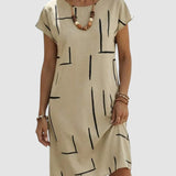 LAURETTA | STRIPED SHIFT DRESS