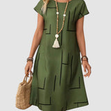 LAURETTA | STRIPED SHIFT DRESS