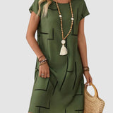 LAURETTA | STRIPED SHIFT DRESS
