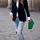 Carole™ | Elegant Velvet Blazer
