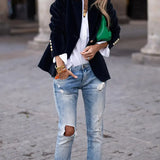 Carole™ | Elegant Velvet Blazer