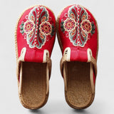 Delphina | Women's Floral Embroidered Mules