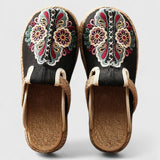 Delphina | Women's Floral Embroidered Mules