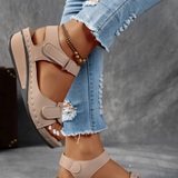 Rae | Women's Platform Cushioned Wedge Sandals