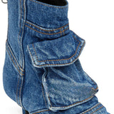 Vega - Denim Cargo Design Ankle Boots