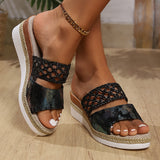 Freya | Women's Woven Wedge Sandals