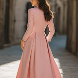 Emily | Elegant Pleated Blazer Midi Dress