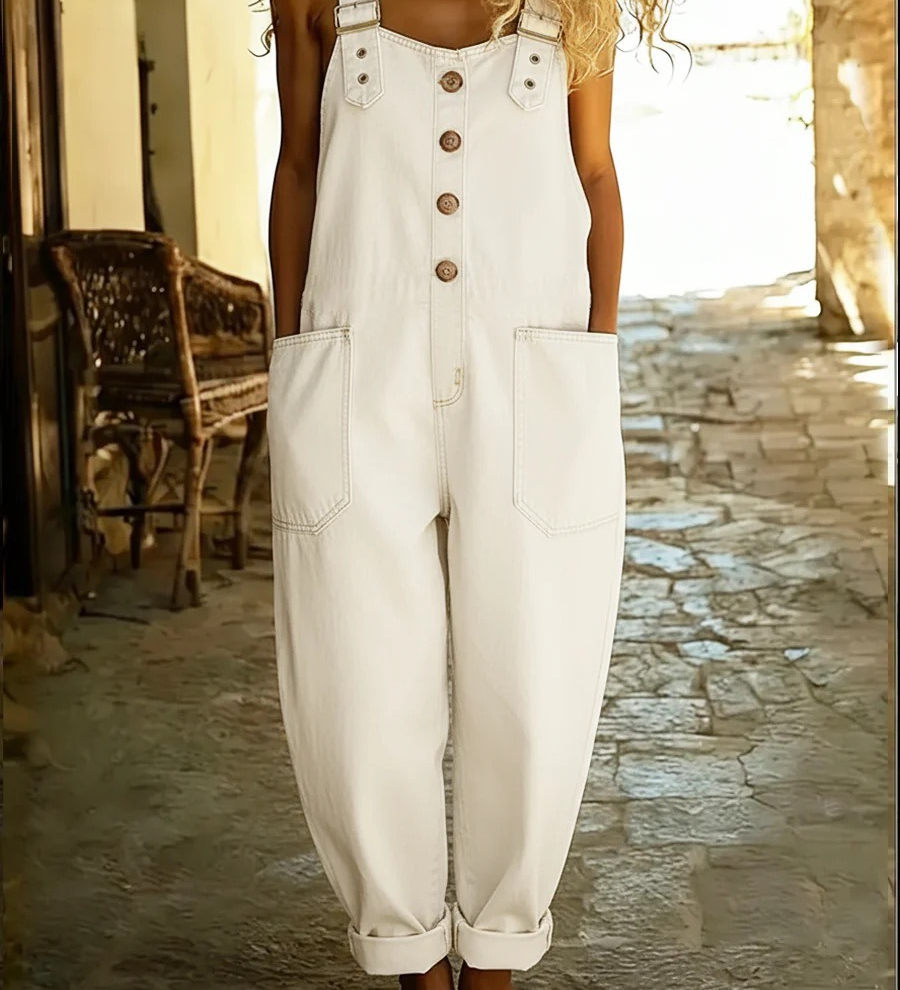 Lora™ - Vintage-Style Denim Overalls