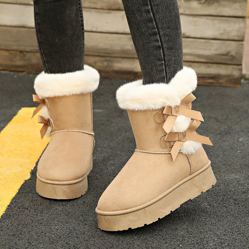 Lía - Snow Boots with Bow and Warm Lining