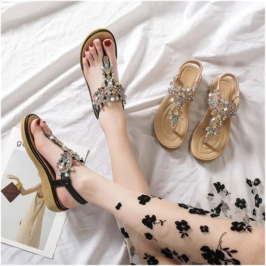 Esmeralda - Jewel Sandals with Artisan Design