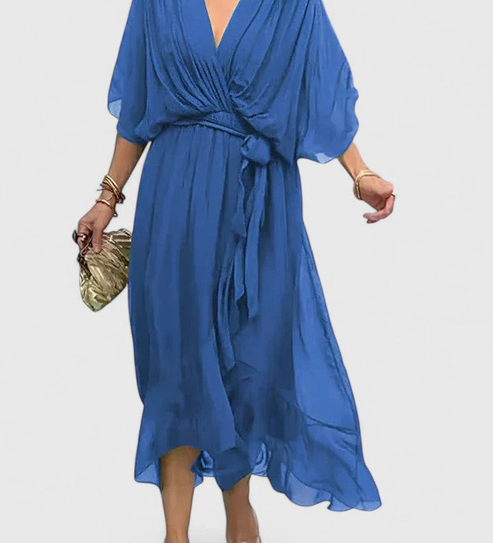 Nada | Elegant V Neck Dress