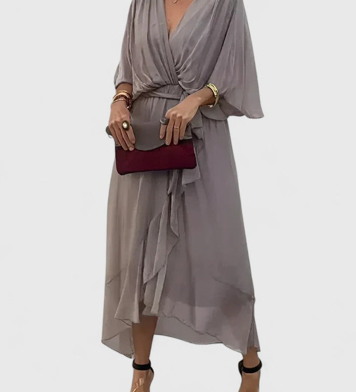 Nada | Elegant V Neck Dress