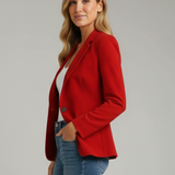 Marisol | Women's Notched Lapel Long Sleeve Blazer