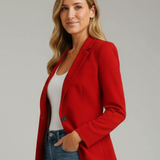 Marisol | Women's Notched Lapel Long Sleeve Blazer
