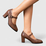 Meredith | Women's Mary Jane Block Heel Shoes