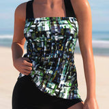 Ophelia | Women's Printed Tankini Swimsuit with Shorts