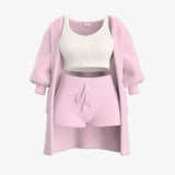 Kaysynlee | Comfortable Knitted Pajama Set