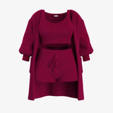Kaysynlee | Comfortable Knitted Pajama Set