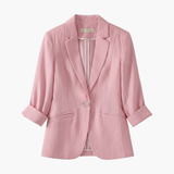 Rosamund | Women's 3/4 Sleeve Pink Blazer