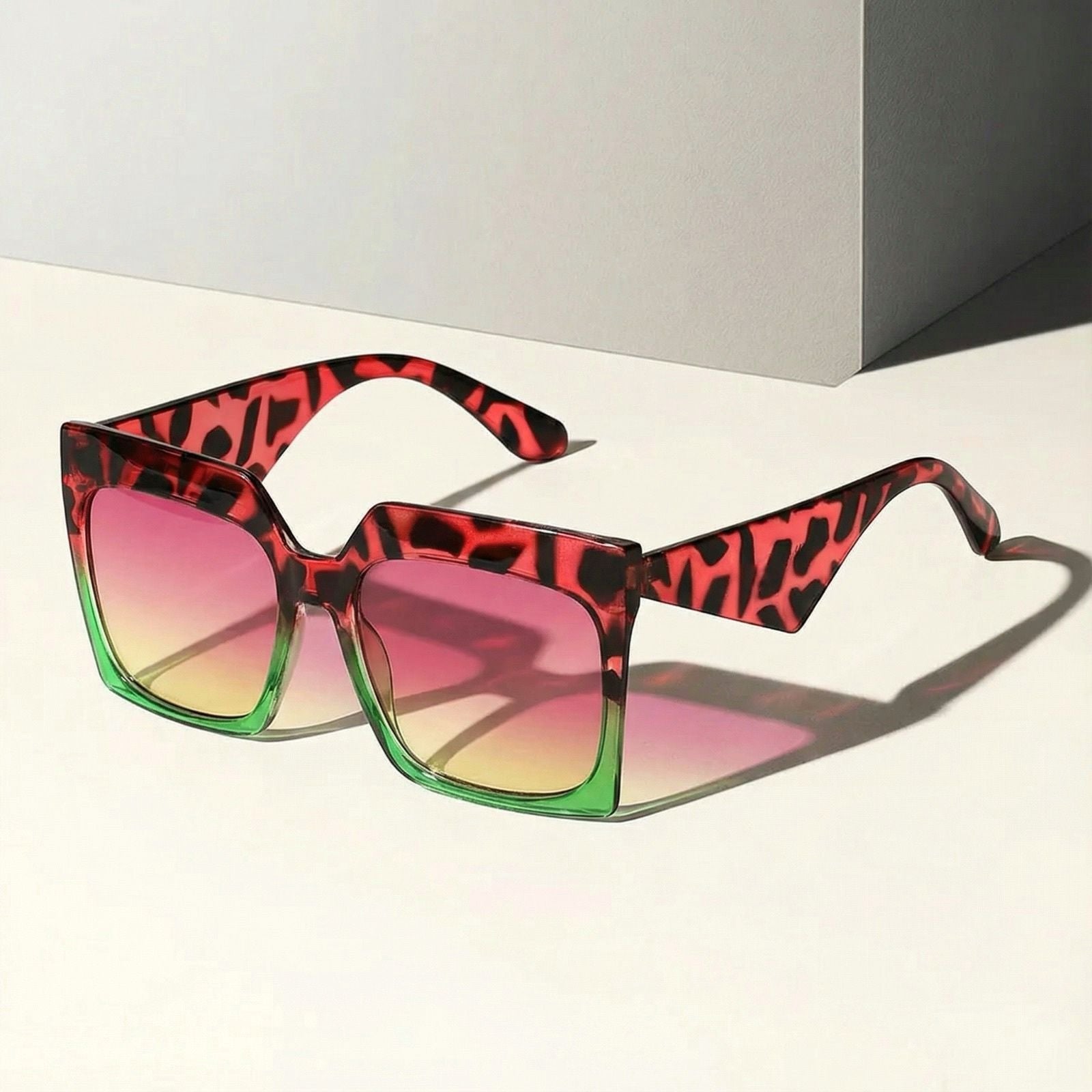 Ethan | Sunglasses Aviator Frame Panther Pattern UV Protection
