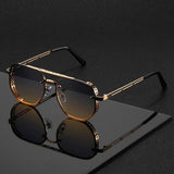 Samuel | Sunglasses Aviator Gold Frame Double Bridge UV Protection