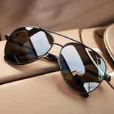 Nathan | Sunglasses Aviator Retro Gold Frame Gradient Lenses UV400