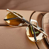 Nathan | Sunglasses Aviator Retro Gold Frame Gradient Lenses UV400
