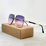 Olivia | Sunglasses Aviator Retro Gold Frame Gradient UV400