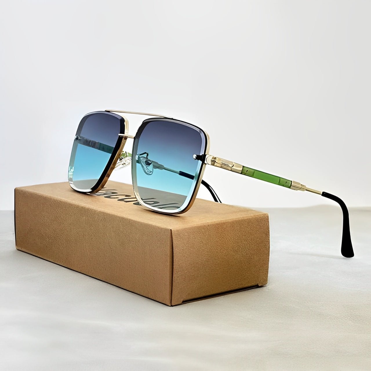 Olivia | Sunglasses Aviator Retro Gold Frame Gradient UV400