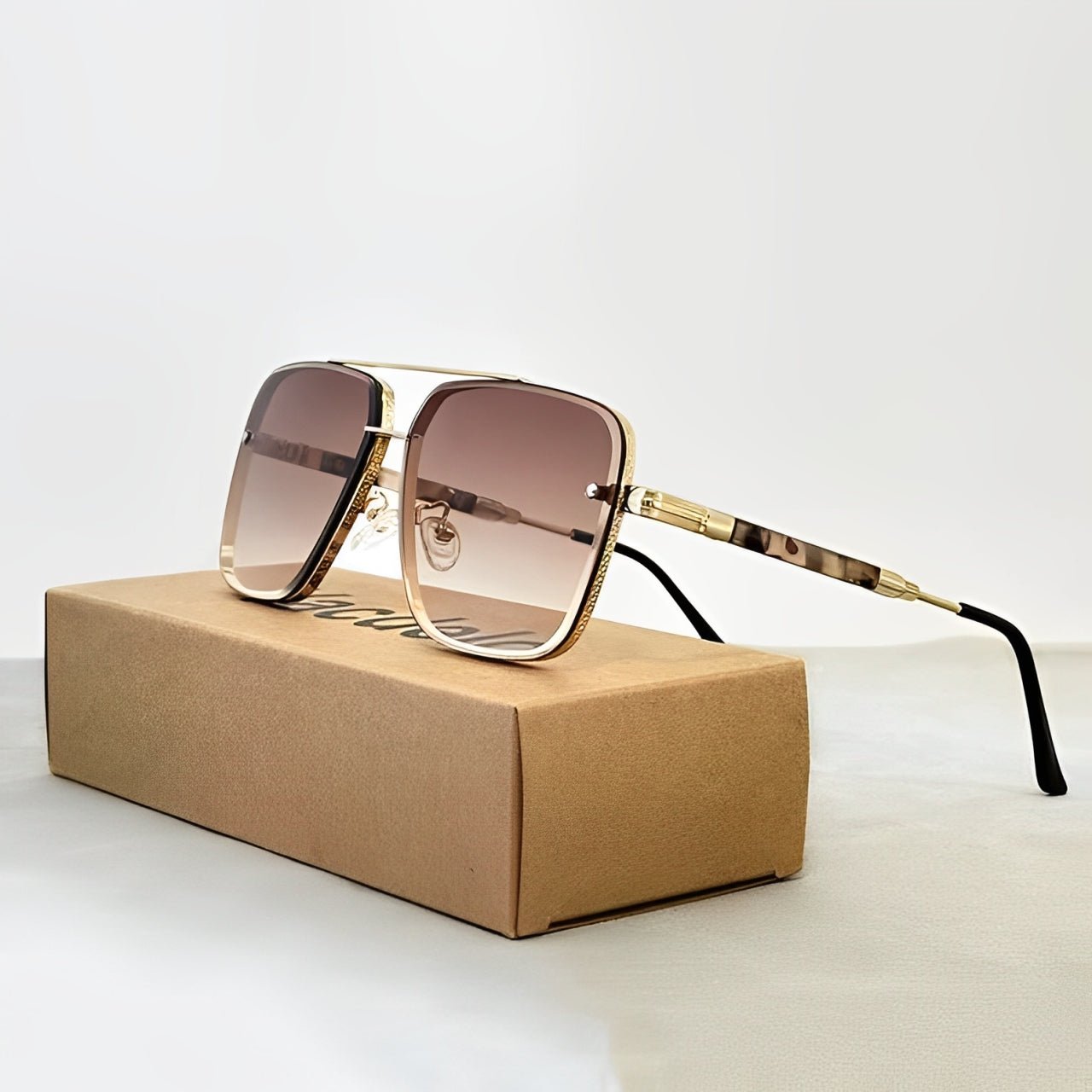 Olivia | Sunglasses Aviator Retro Gold Frame Gradient UV400