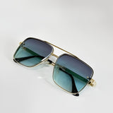 Olivia | Sunglasses Aviator Retro Gold Frame Gradient UV400