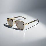 Scarlett | Sunglasses Aviator Square Gold Frame Gradient Lens
