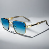 Scarlett | Sunglasses Aviator Square Gold Frame Gradient Lens
