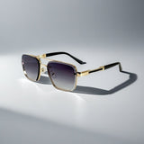 Scarlett | Sunglasses Aviator Square Gold Frame Gradient Lens