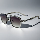 Scarlett | Sunglasses Aviator Square Gold Frame Gradient Lens