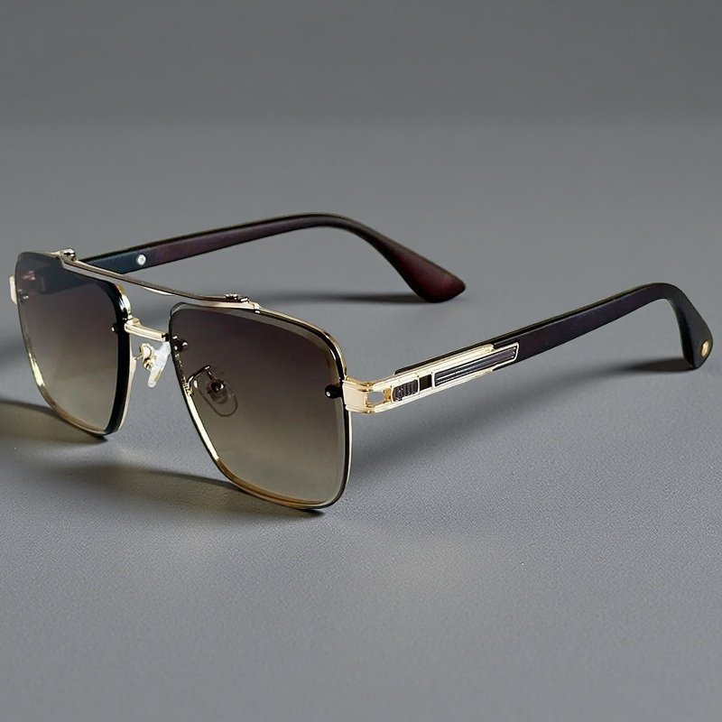 Layla | Sunglasses Aviator Square UV400 Gradient Alloy Frame