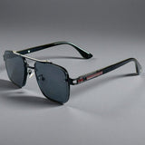 Layla | Sunglasses Aviator Square UV400 Gradient Alloy Frame