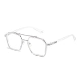 Mason | Sunglasses Clear Lens Square Frame Blue Light Blocking