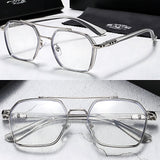 Mason | Sunglasses Clear Lens Square Frame Blue Light Blocking