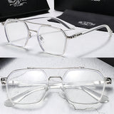 Mason | Sunglasses Clear Lens Square Frame Blue Light Blocking