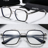 Mason | Sunglasses Clear Lens Square Frame Blue Light Blocking