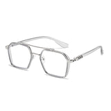 Mason | Sunglasses Clear Lens Square Frame Blue Light Blocking