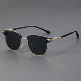Alexander | Sunglasses Clubmaster Half-Frame Metal UV400 Protection