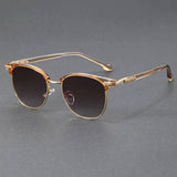 Alexander | Sunglasses Clubmaster Half-Frame Metal UV400 Protection