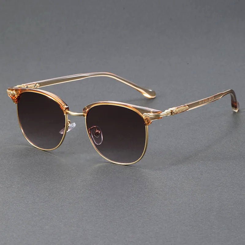 Alexander | Sunglasses Clubmaster Half-Frame Metal UV400 Protection