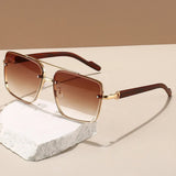 Samuel | Sunglasses Gold Aviator Wood Temple UV Protection Polarized
