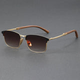 Luna | Sunglasses Half-Frame Polarized UV400 Browline Classic