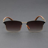 Luna | Sunglasses Half-Frame Polarized UV400 Browline Classic